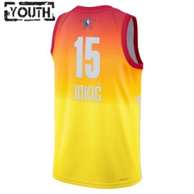 Maillot Enfant All-Star 2023 Team 2 Nikola Jokic 15 Nike Orange Swingman